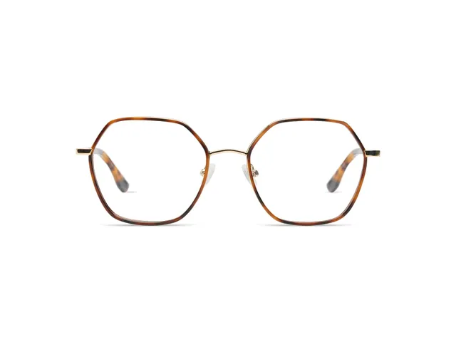 komono-nora-havana-white-gold-brillenfassung-edelstahl image 1