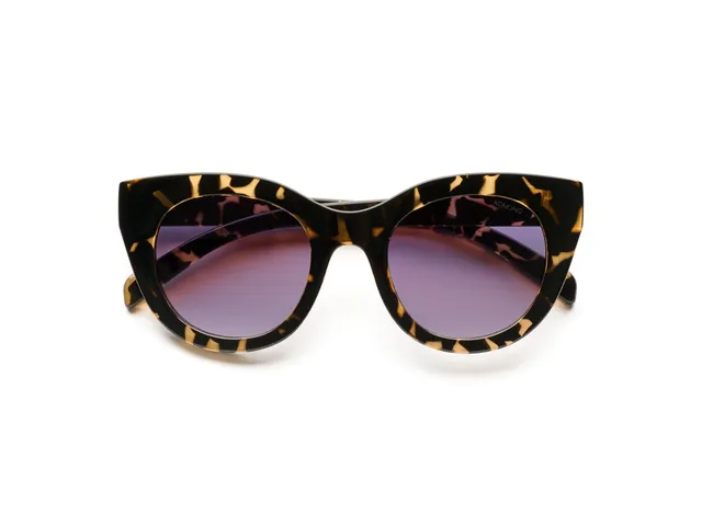 komono-louise-dark-tortoise-cateye-sonnenbrille-recyceltes-acetat image 1