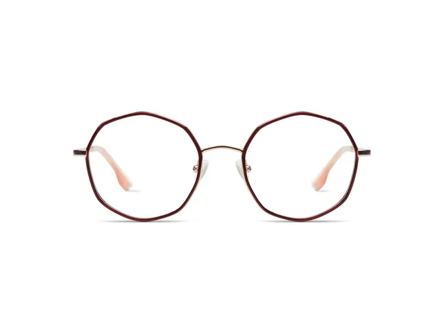 komono-sofia-brille-burgundy-rose-gold image 1