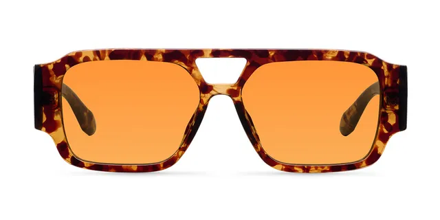 meller-jahi-tigris-orange-sonnenbrille-oversized-square-mit-doppelsteg image 1