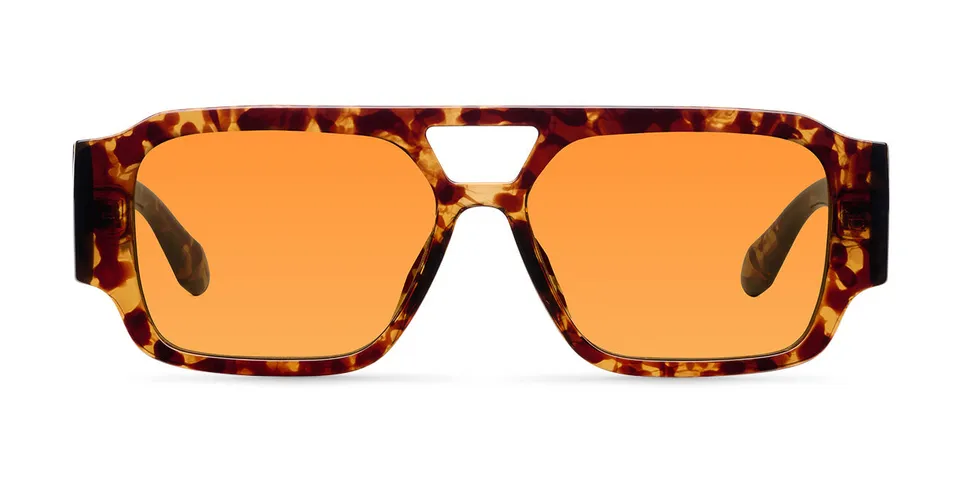 meller-jahi-tigris-orange-sonnenbrille-oversized-square-mit-doppelsteg image 1