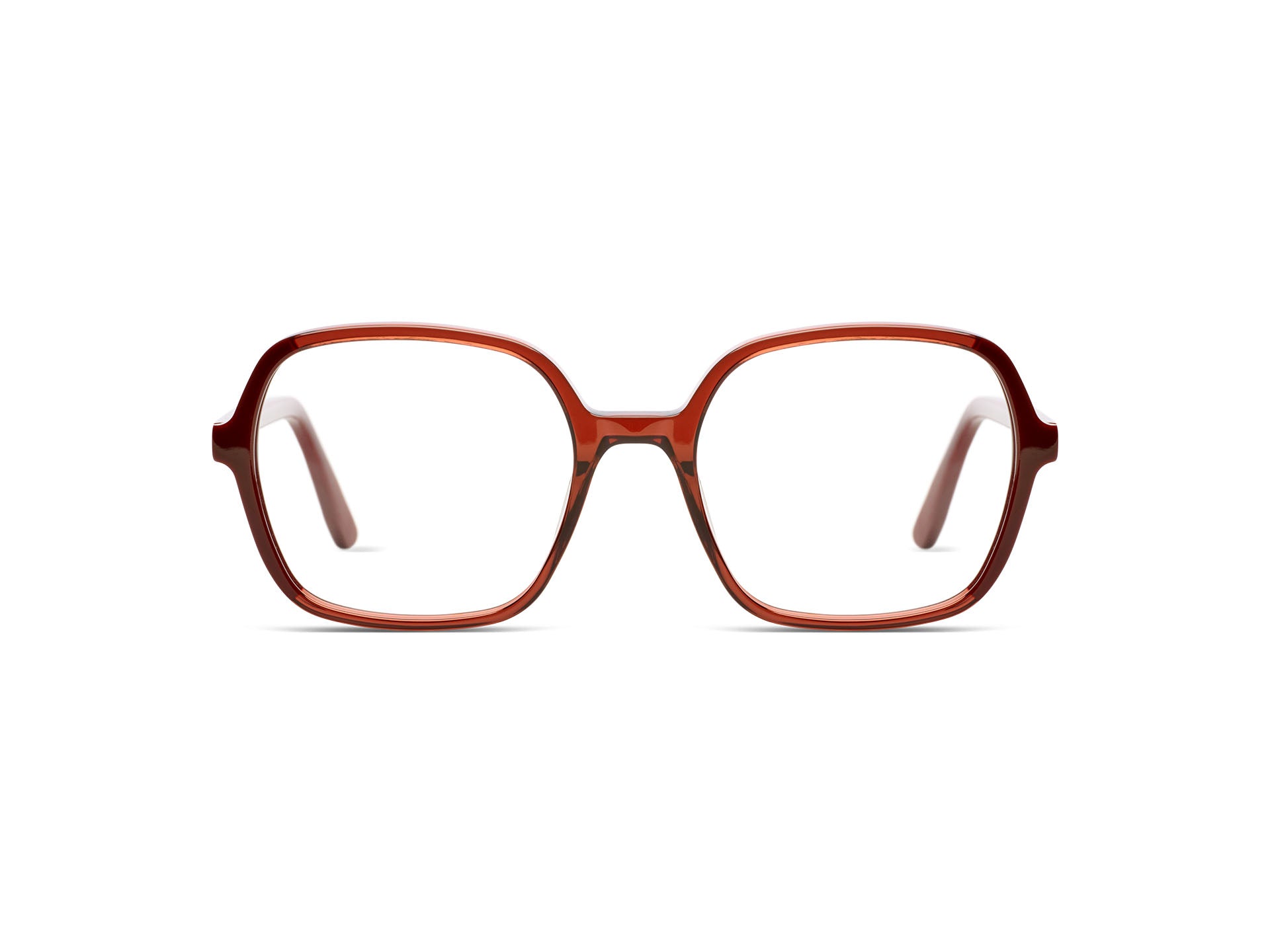 komono-petra-maroon-sonnenbrille-oversize-eckig image 1