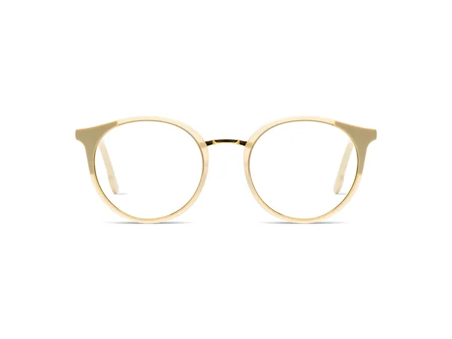 komono-eliot-milky-white-whitegold-brillengestell image 1