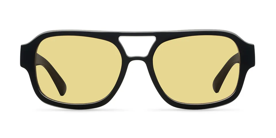 meller-shipo-sonnenbrille-black-yellow-oversize-aviator image 1