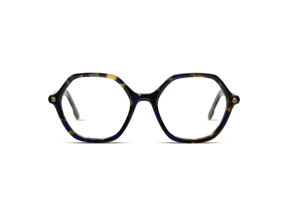 komono-lara-indigo-tortoise-sechseckige-sonnenbrille image 1