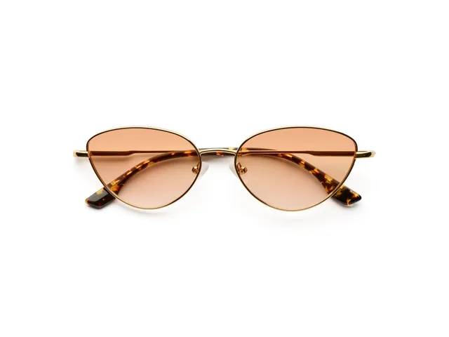 komono-nina-gold-glossy-cat-eye-sonnenbrille image 1