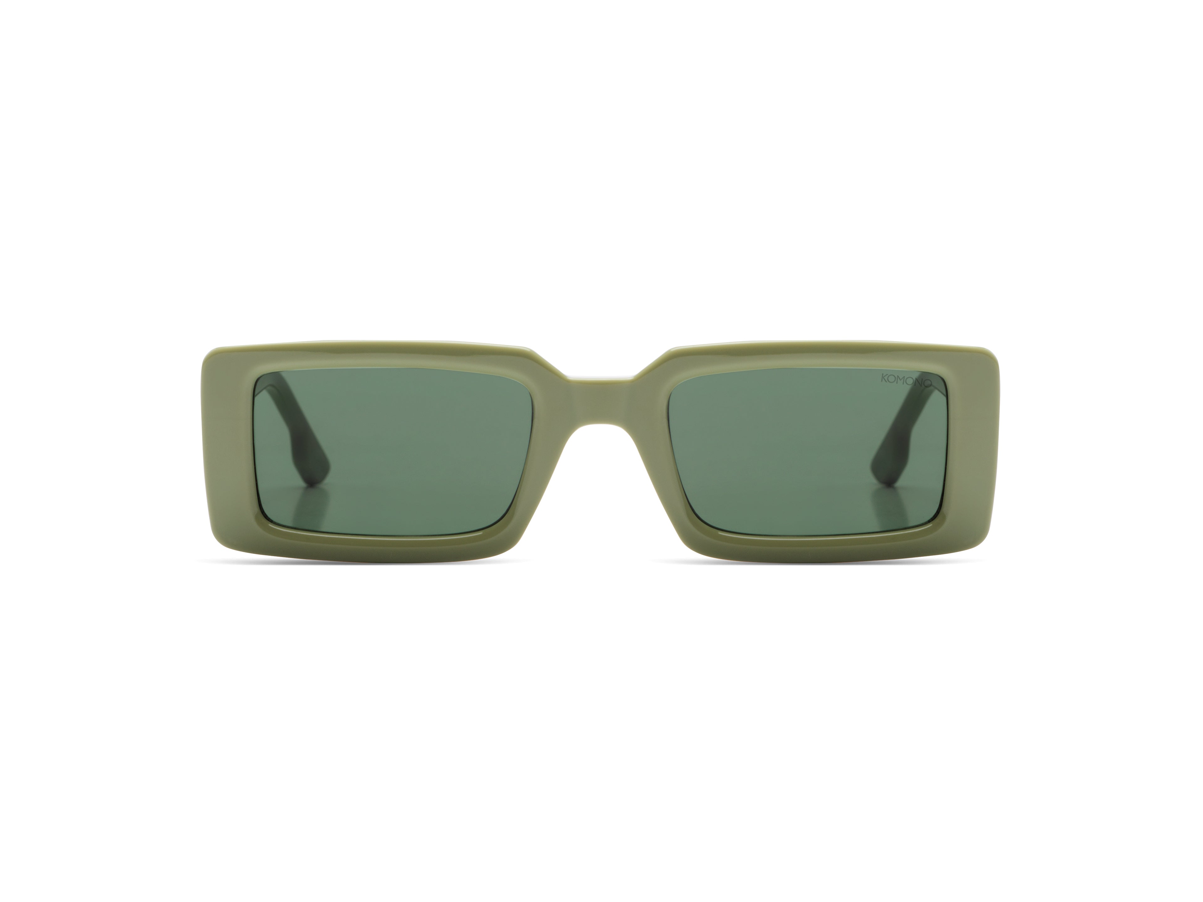komono-malick-moss-sonnenbrille-rechteckig-gr-n-bio-nylon-medium image 1