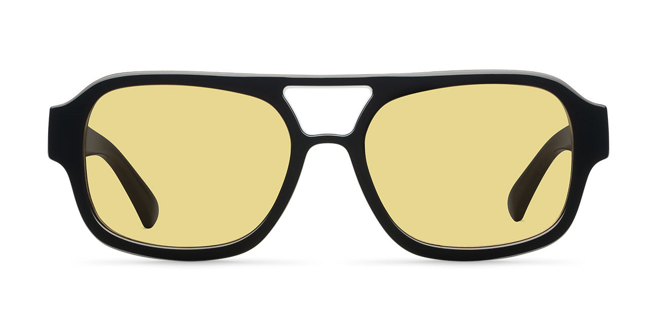 meller-shipo-sonnenbrille-black-yellow-oversize-aviator image 1