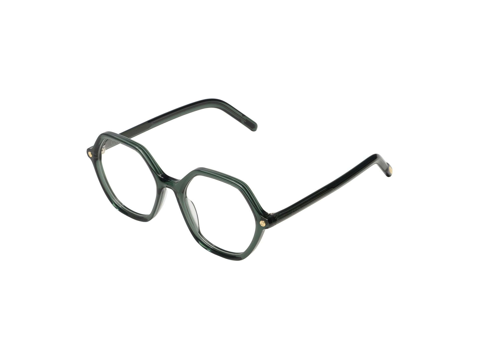 komono-lara-emerald-sonnenbrille-mit-sechseckigen-gl-sern image 2