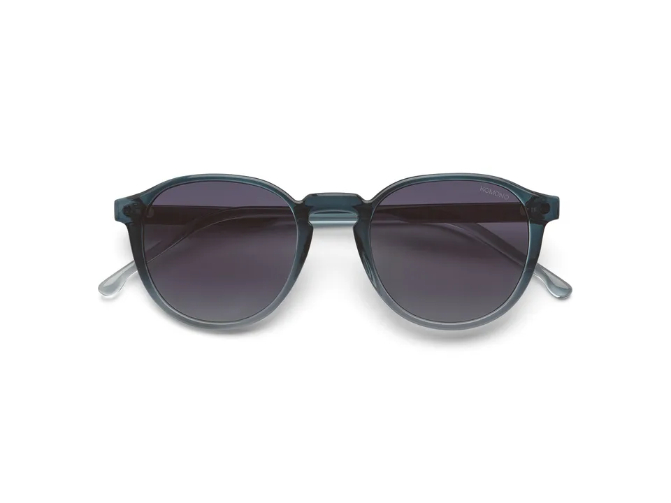 komono-liam-bluescale-runde-sonnenbrille-aus-bio-nylon-transparent-blau-lila image 1