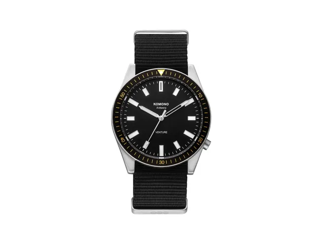 komono-ray-venture-nato-silver-black-armbanduhr image 1