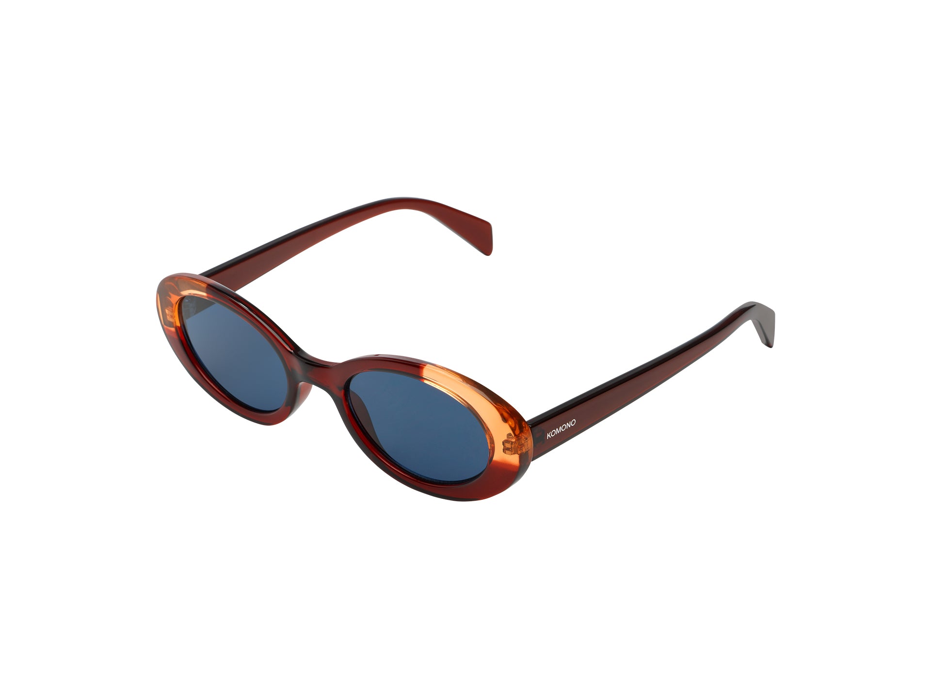 komono-ana-burgundy-coral-sonnenbrille-oval-large-fit image 3
