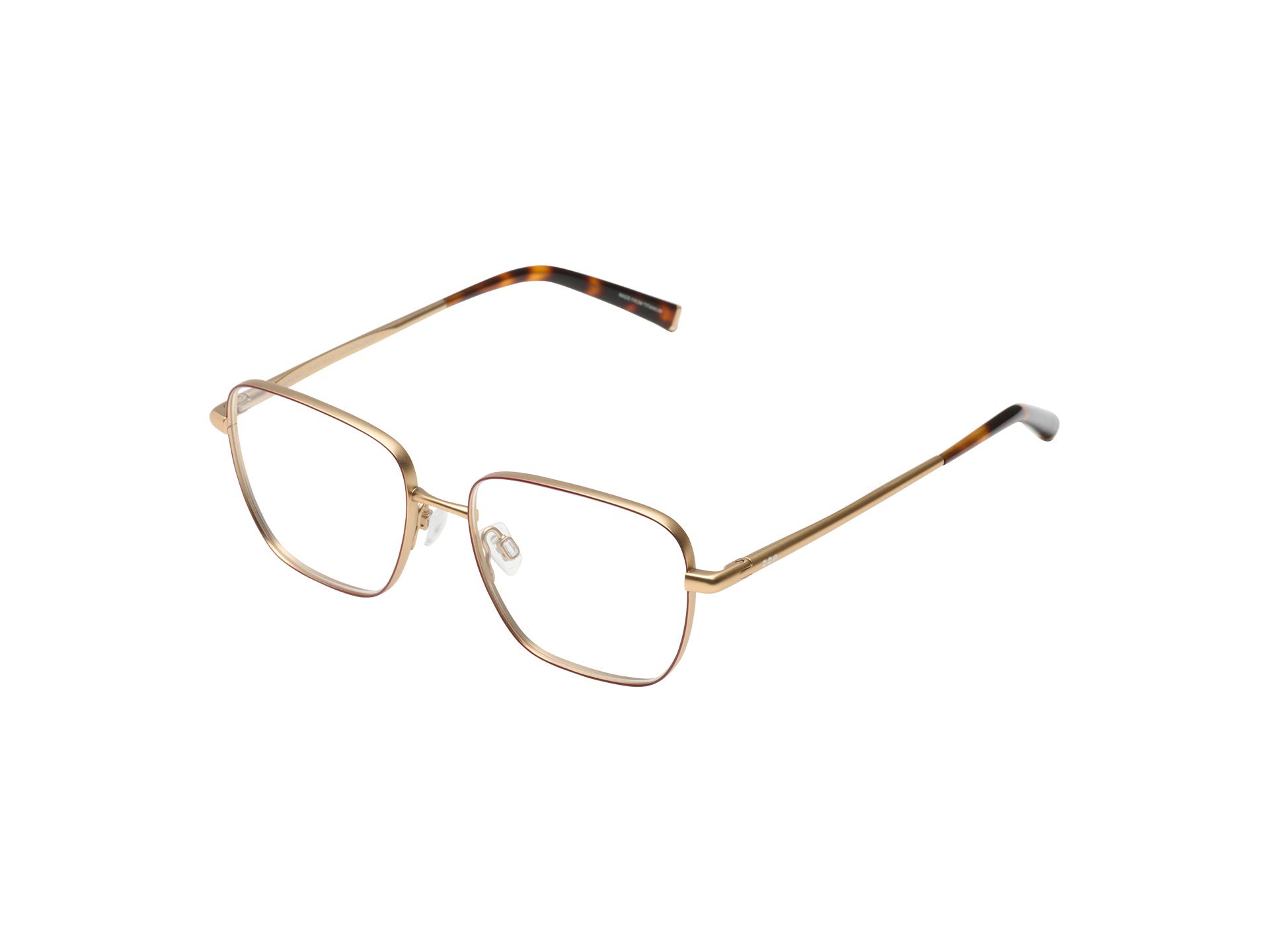 komono-clara-white-gold-burgundy-titan-brille image 2