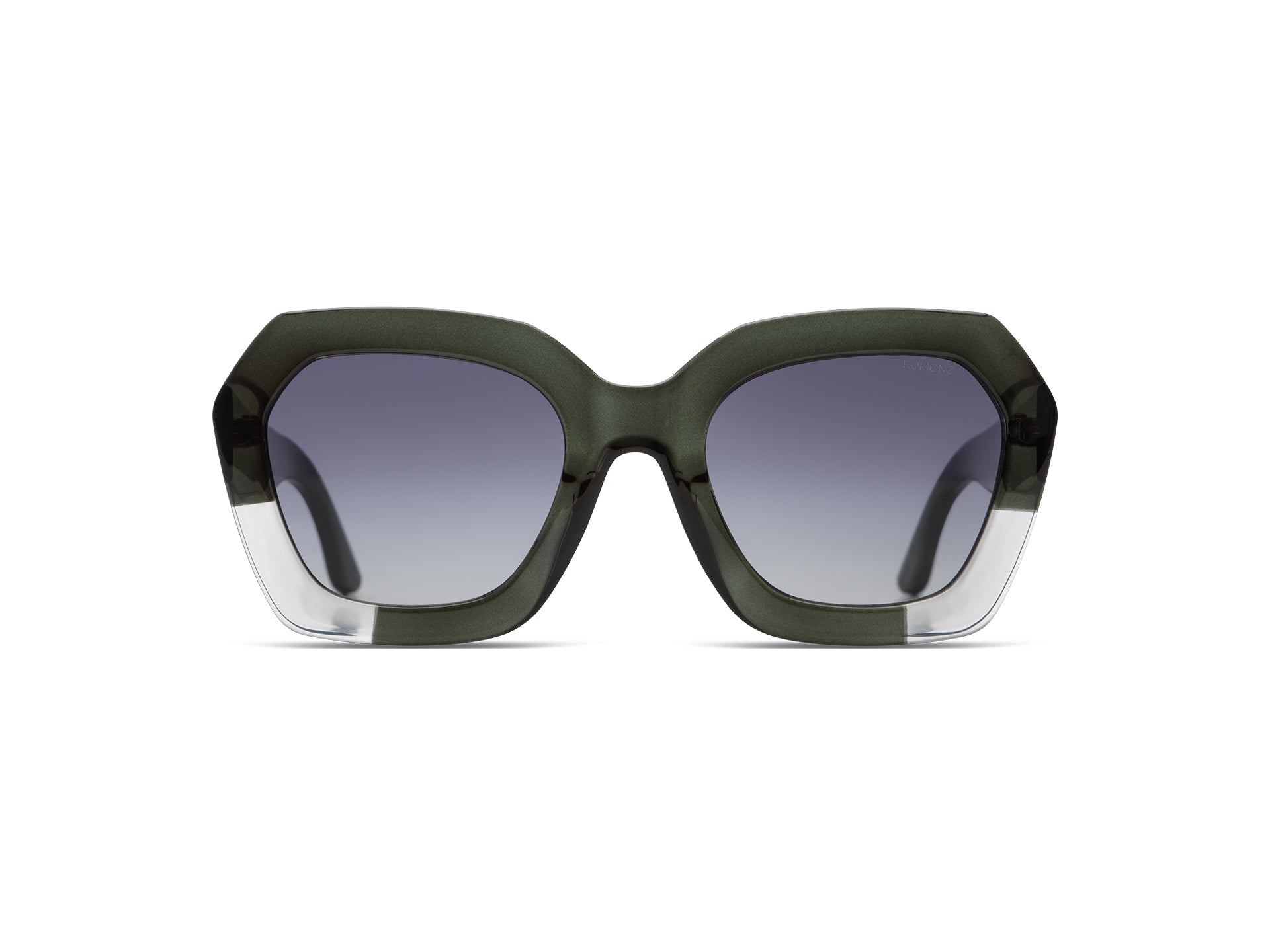 komono-gwen-emerald-shadow-sonnenbrille-hexagonaler-rahmen-transluzent-232323-c0 image 2