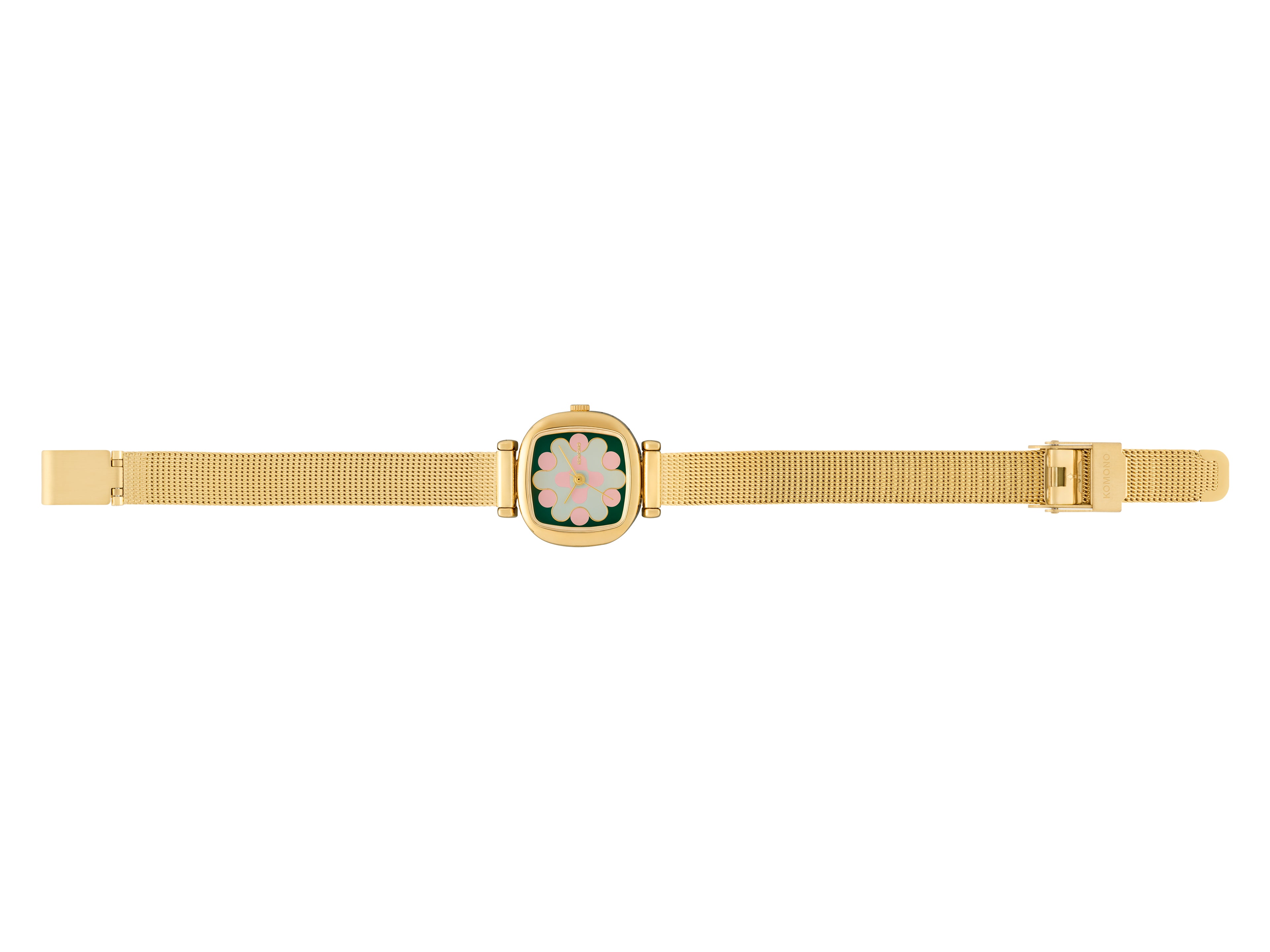 komono-moneypenny-aurora-royale-gold-green-blush-uhr image 2