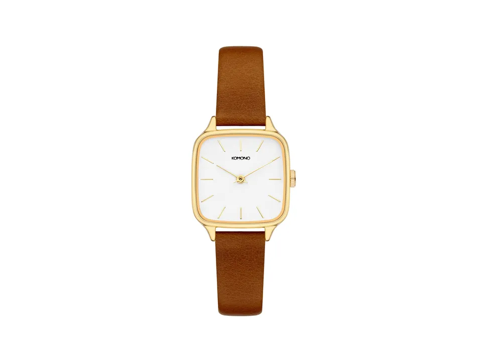 komono-kate-damenuhr-gold-tan image 1