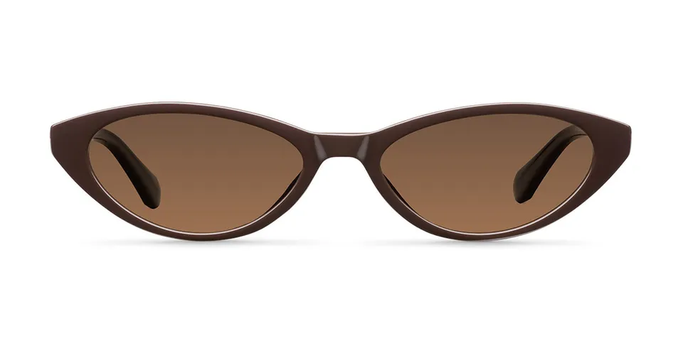 meller-oza-chocolate-kakao-sonnenbrille-schlanke-cat-eye-fassung-kompakte-gr-e image 1