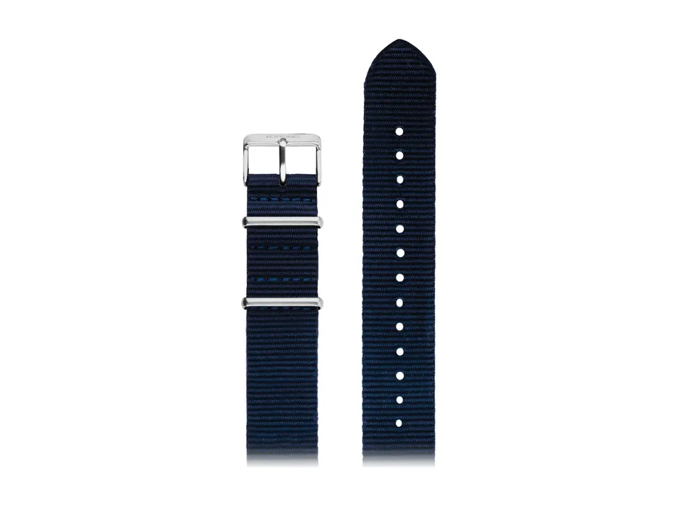 komono-strap-20-nato-blue-silver-uhrenarmband image 1
