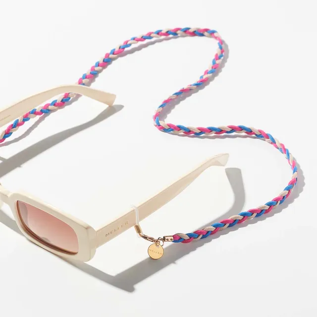 meller-bes-brillenband-blue-pink-beige-geflochtenes-leder-brillenband image 1