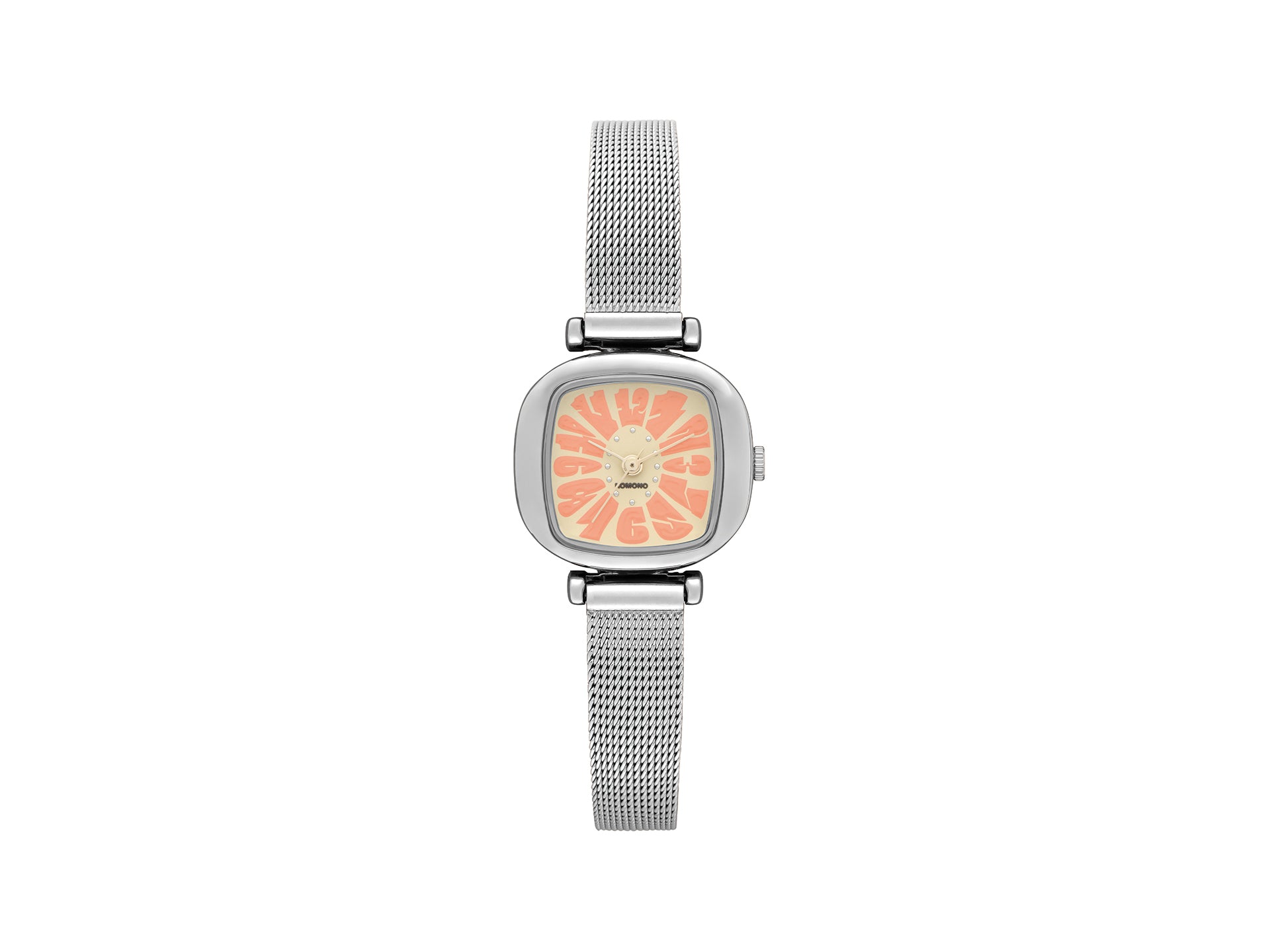 komono-moneypenny-flower-royale-silver-blush-armbanduhr image 1