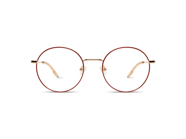 komono-jude-brick-rose-gold-glossy-runde-sonnenbrille image 1