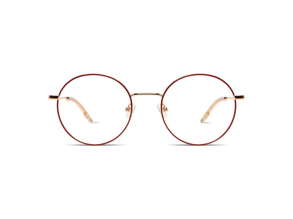 komono-jude-brick-rose-gold-glossy-runde-sonnenbrille image 1