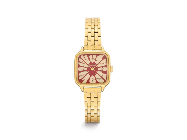 komono-kate-estate-flower-gold-bordeaux-armbanduhr image 1