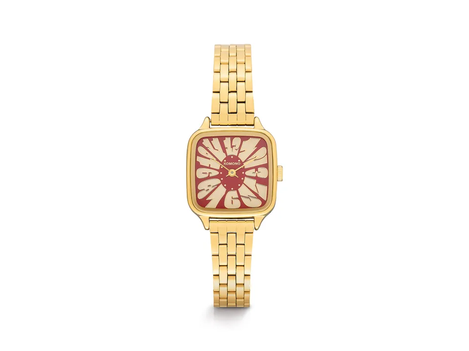 komono-kate-estate-flower-gold-bordeaux-armbanduhr image 1