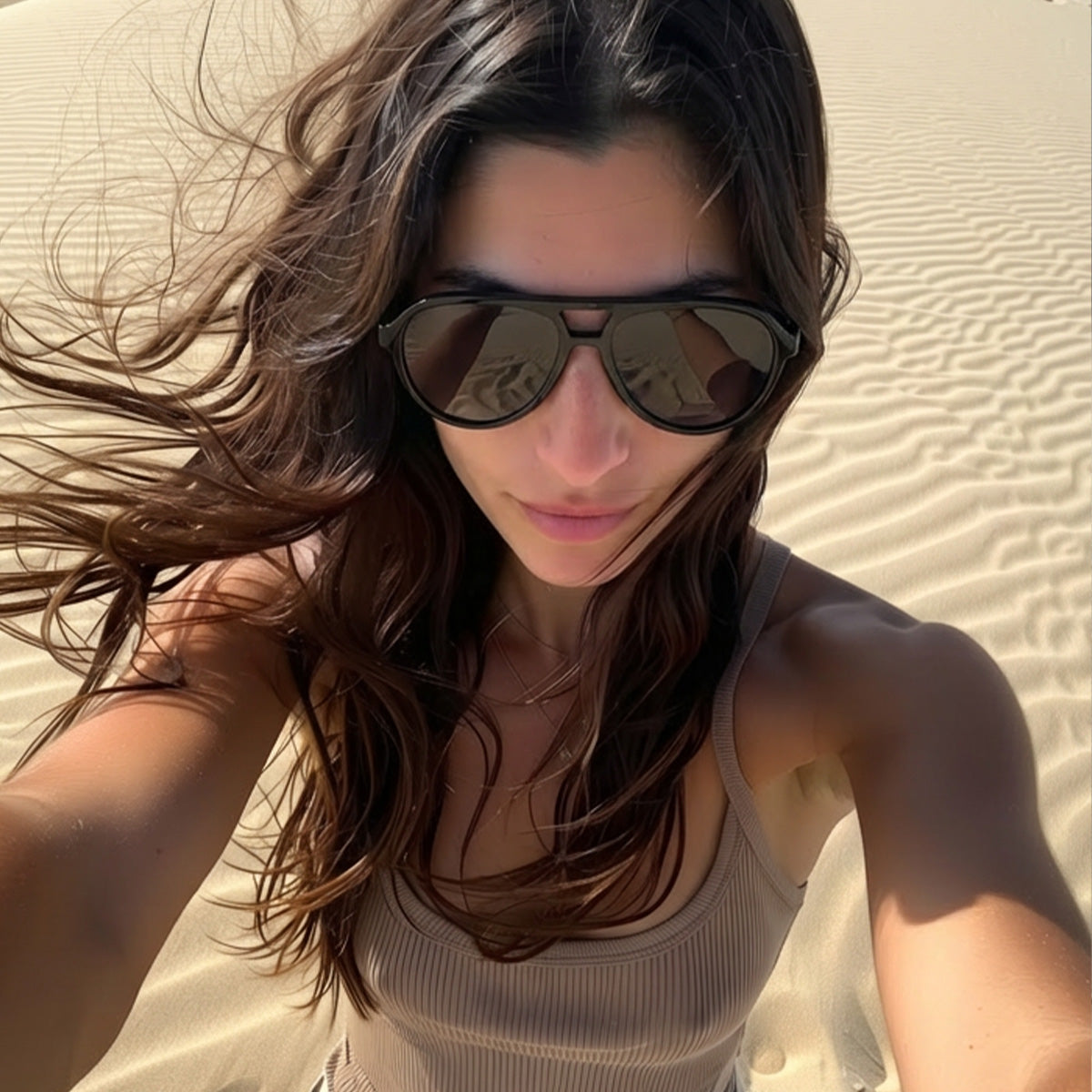 meller-kena-all-black-sonnenbrille-aviator-mit-doppelsteg image 4