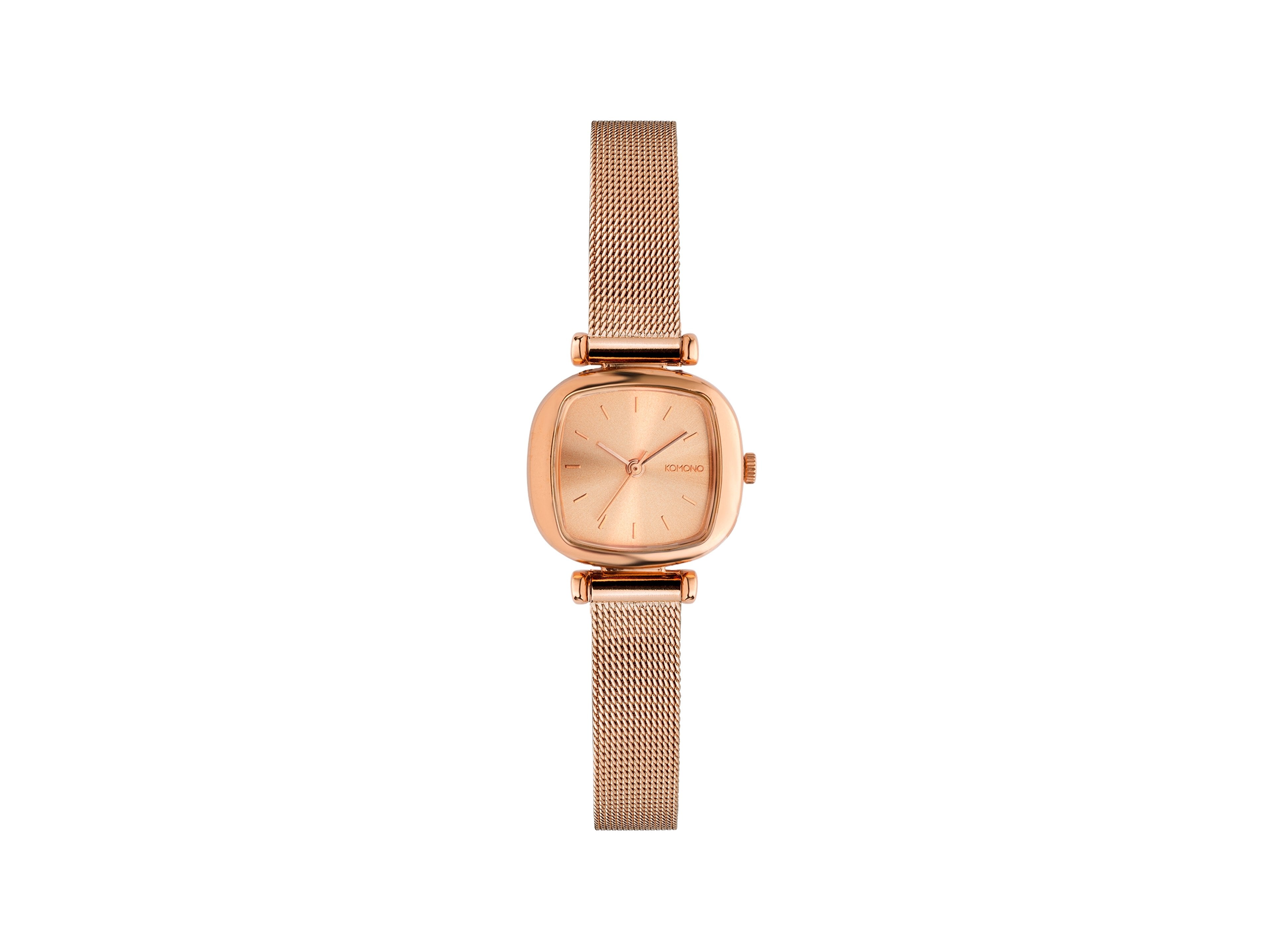komono-moneypenny-royale-rose-gold-damen-armbanduhr-mesh image 1