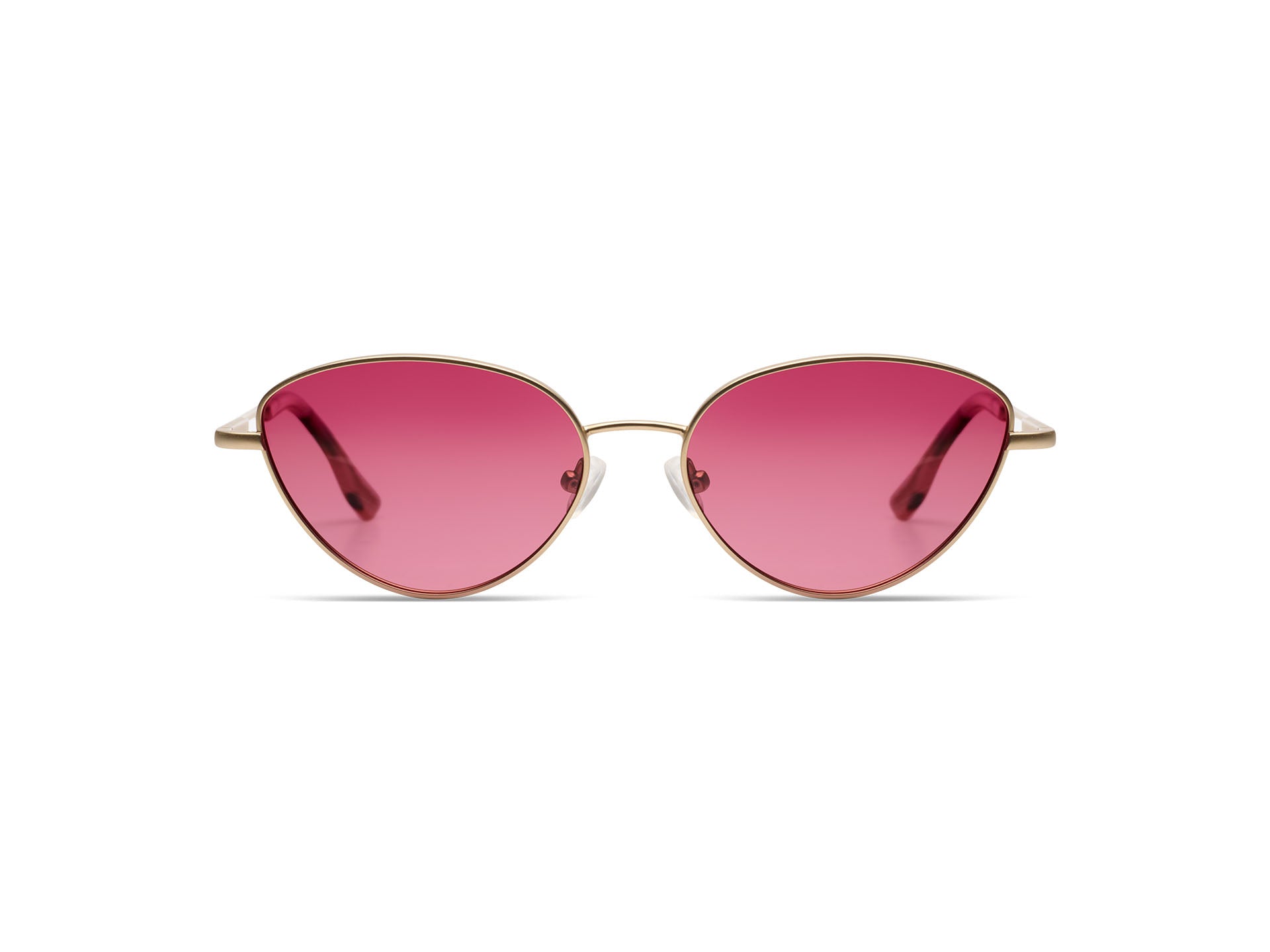 komono-nina-whitegold-matte-cat-eye-sonnenbrille image 2