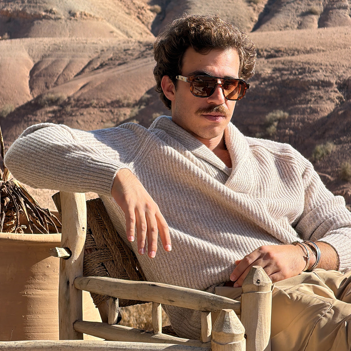 meller-seba-tigris-brown-pilotenbrille-oversize image 4