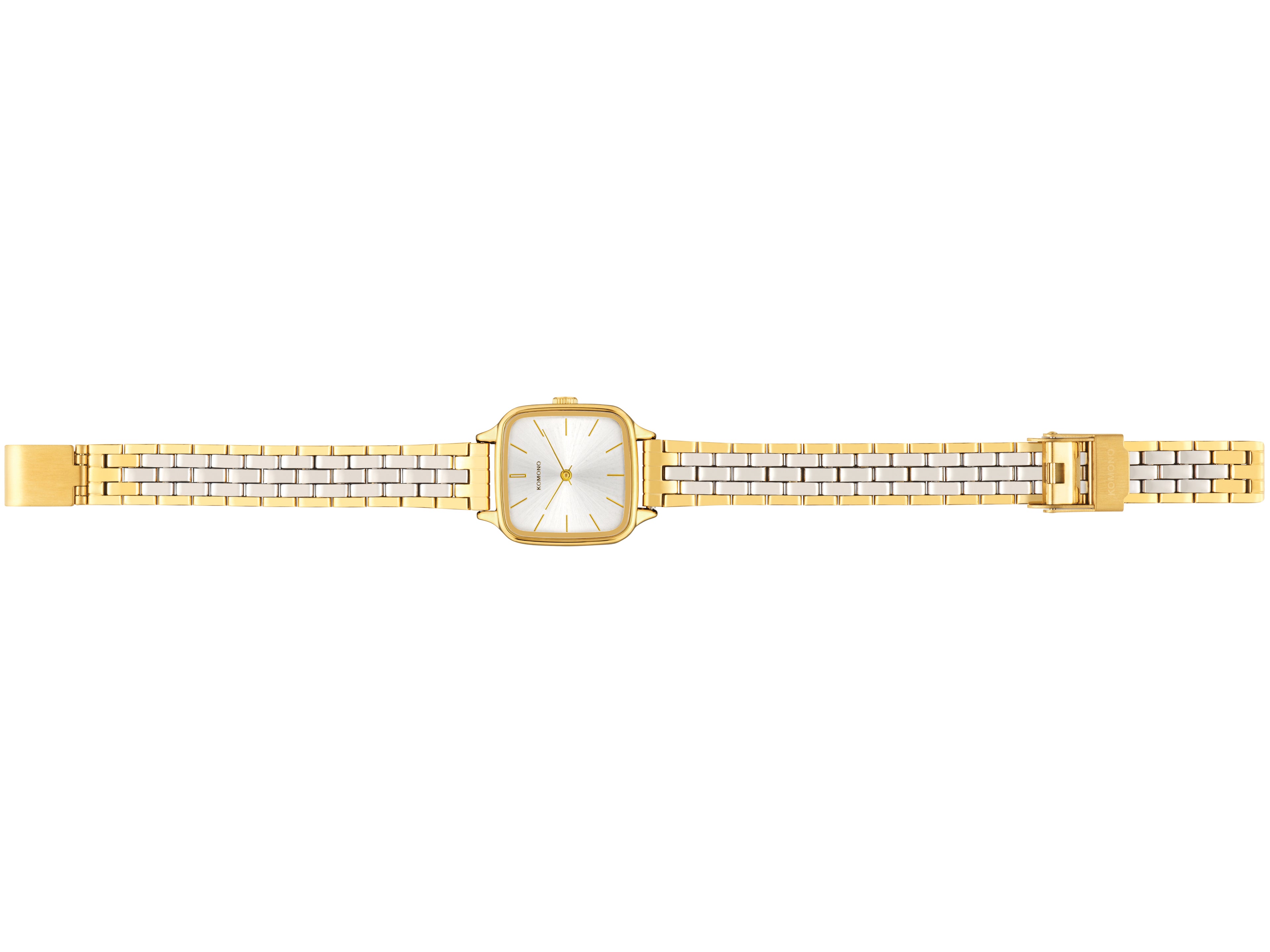 komono-kate-estate-gold-silver-uhr-mit-edelstahlarmband image 2