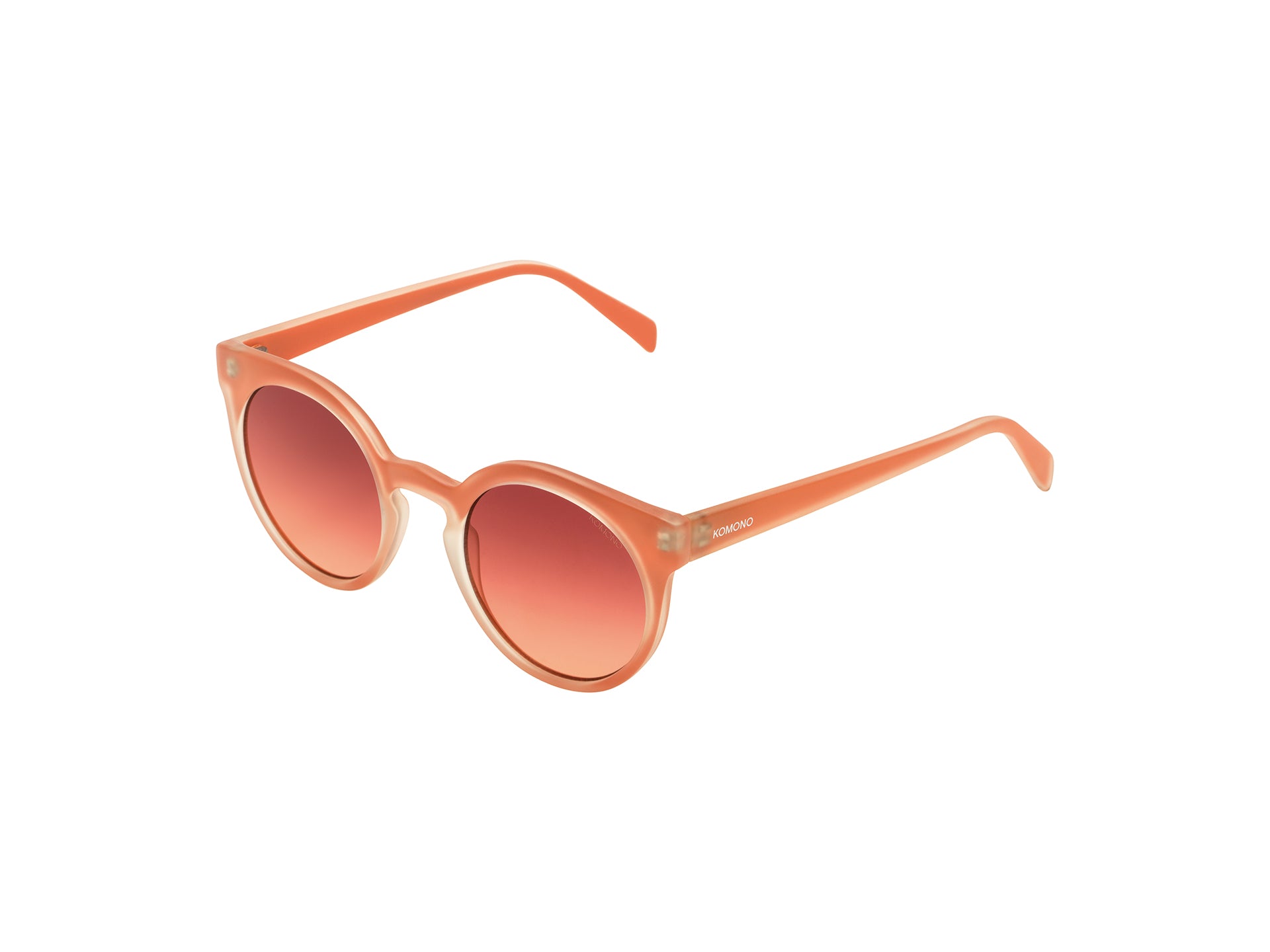 komono-lulu-velvet-coral-cat-eye-sonnenbrille-bio-nylon-orange image 2