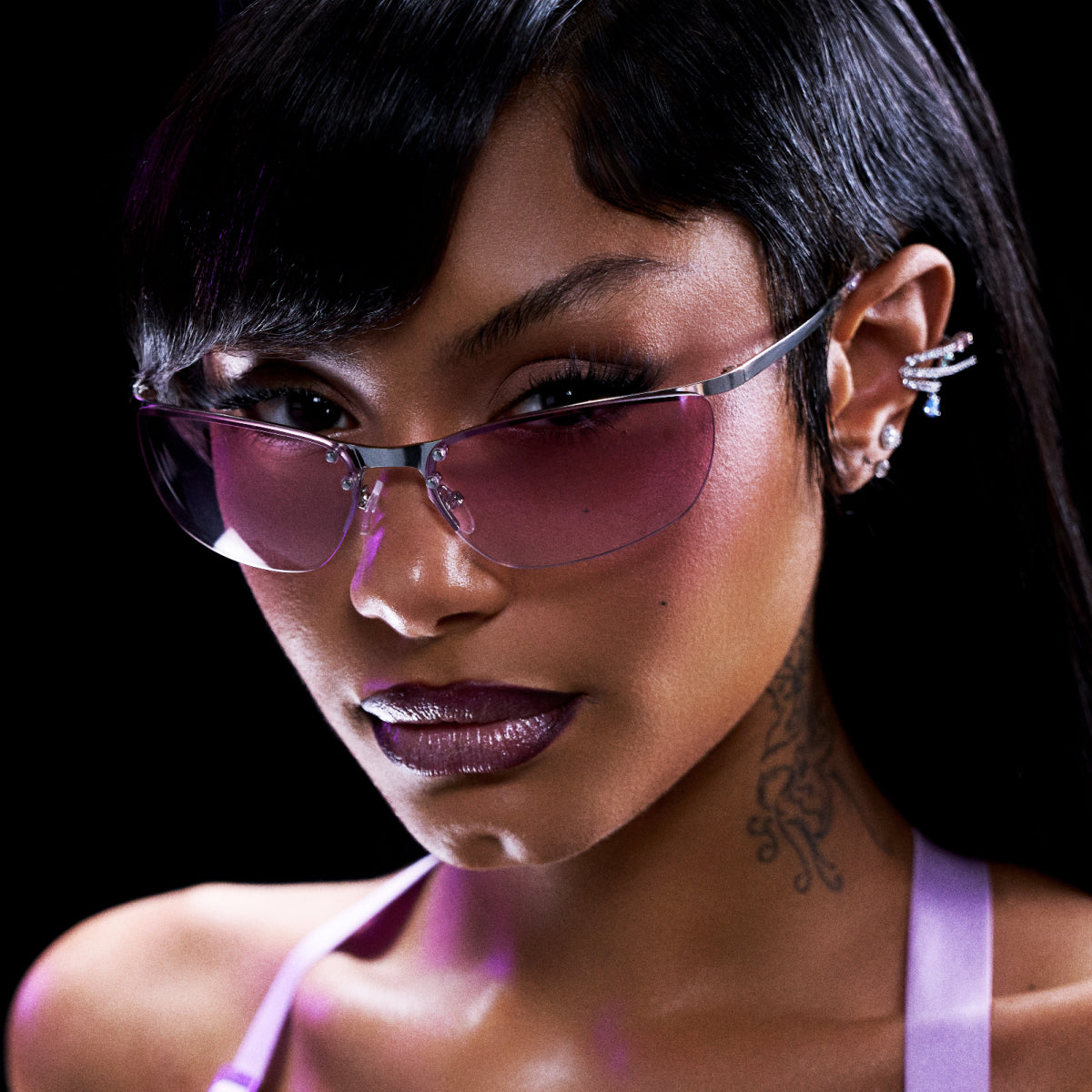 meller-sami-silver-purple-wraparound-sonnenbrille-mit-metall-brow-bar-silberne-g image 4