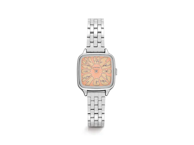 komono-kate-estate-flower-silver-blush-armbanduhr image 1