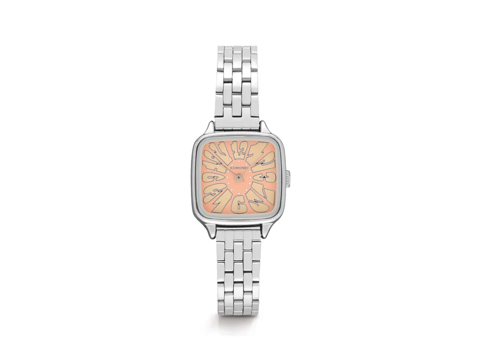 komono-kate-estate-flower-silver-blush-armbanduhr image 1