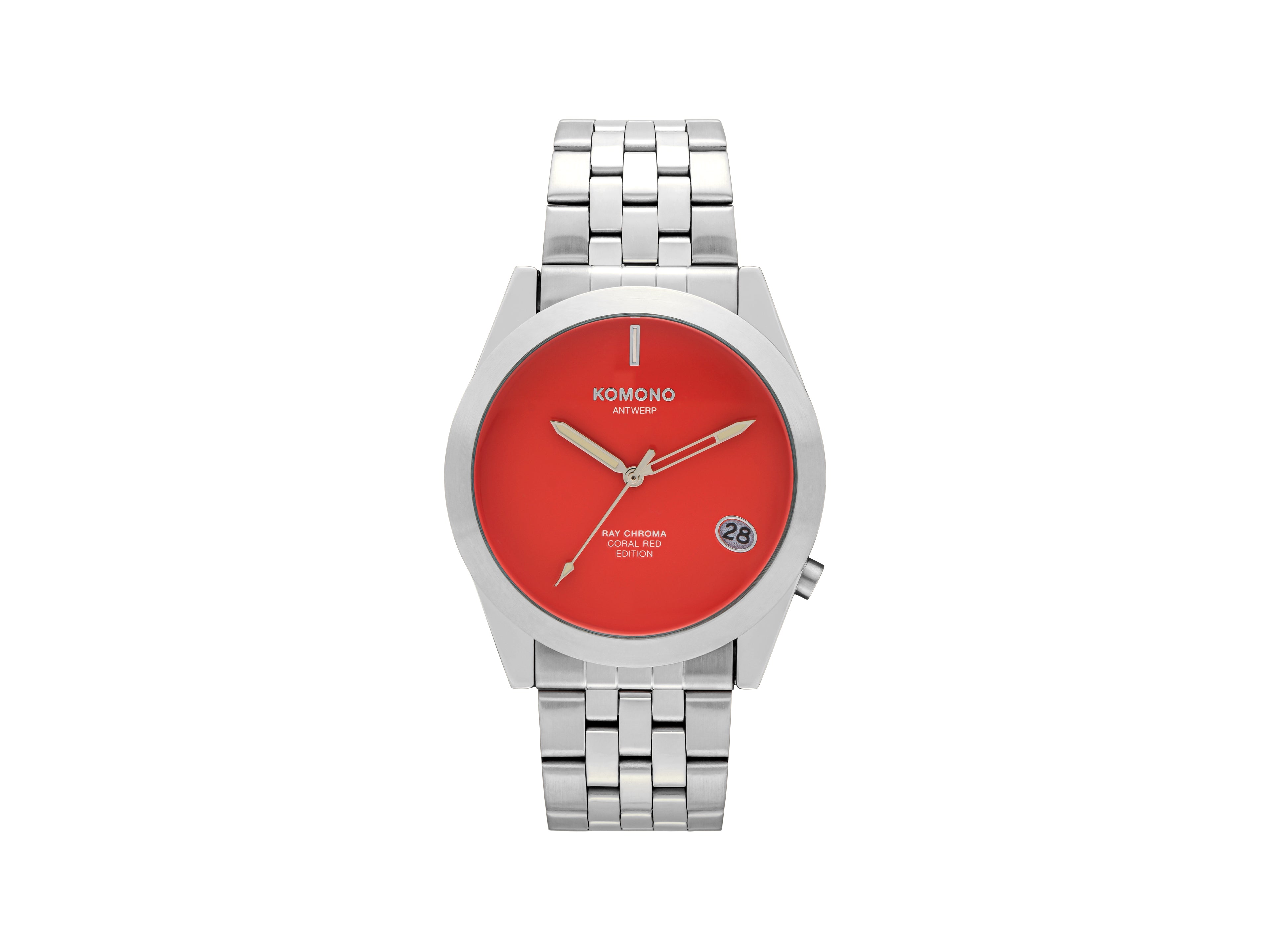 komono-ray-chroma-estate-silver-coral-uhr image 1