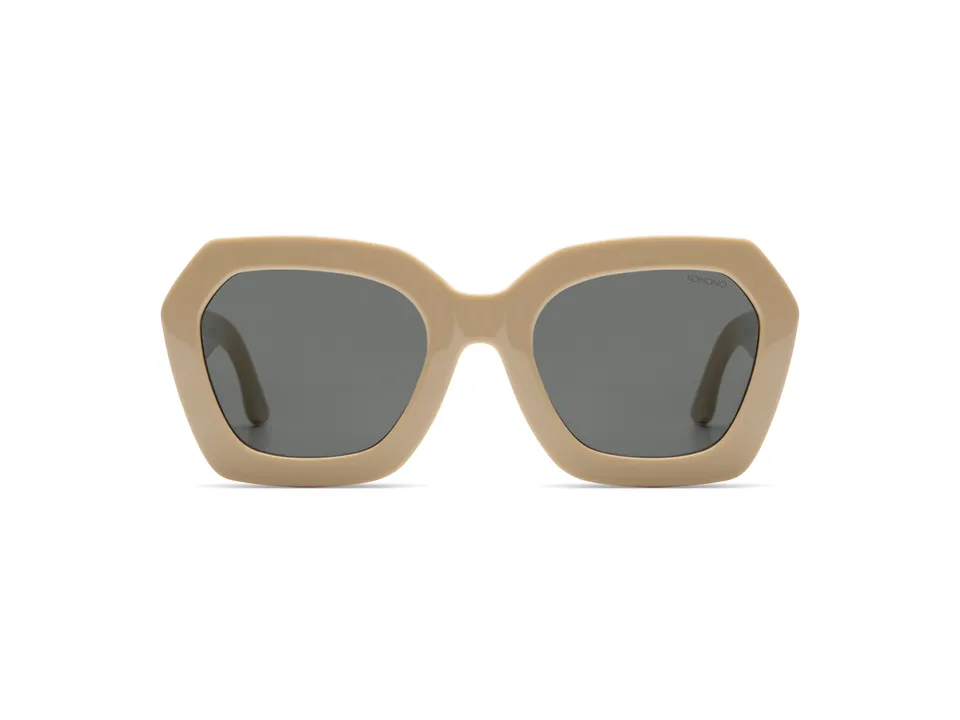 komono-gwen-almond-sonnenbrille-sechseckiger-rahmen-aus-bio-nylon-large-fit-wei image 1