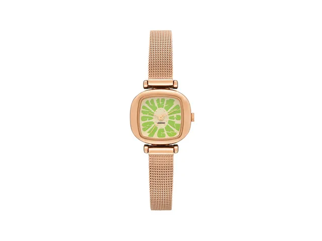 komono-moneypenny-flower-royale-rose-gold-mint-uhr image 1