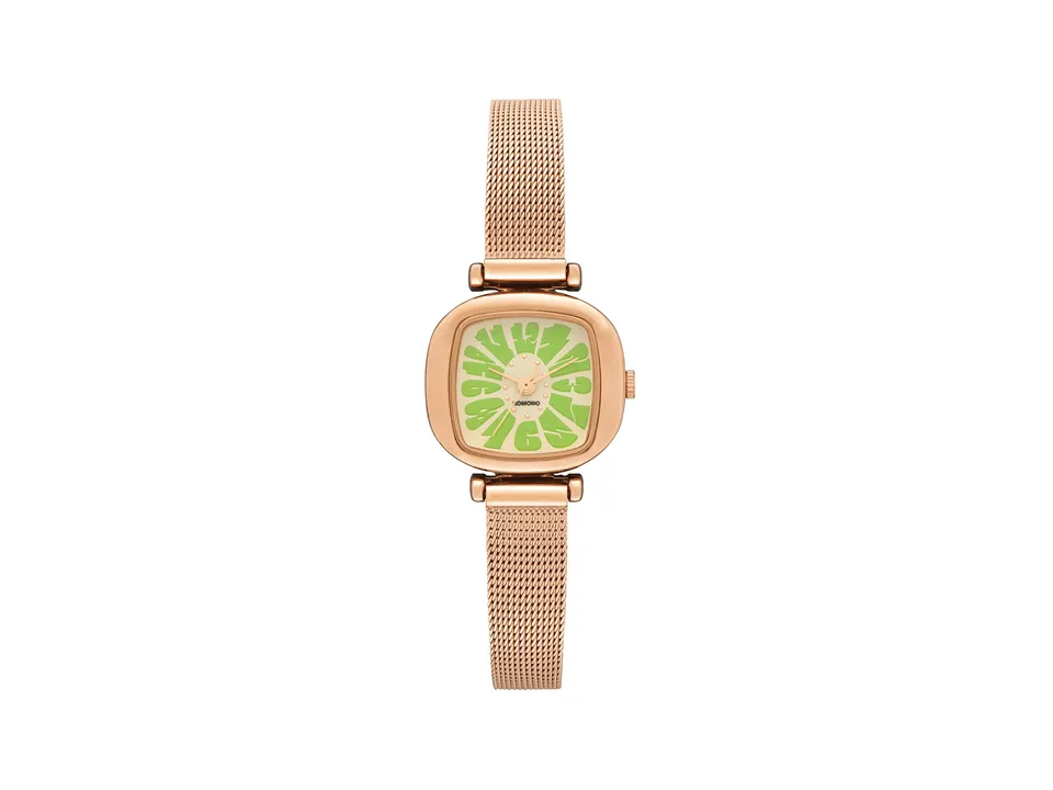 komono-moneypenny-flower-royale-rose-gold-mint-uhr image 1