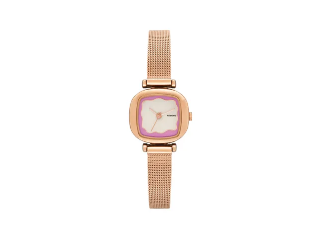 komono-moneypenny-armbanduhr-wave-royale-rose-gold-plum image 1