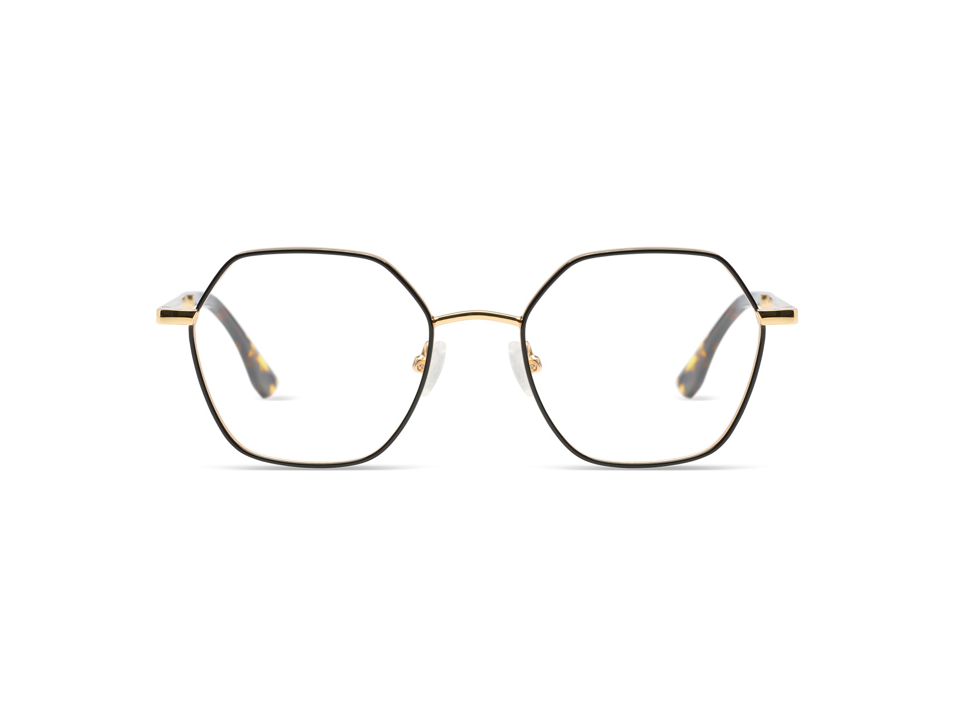 komono-nora-slims-gold-black-lesebrille-fassung image 1