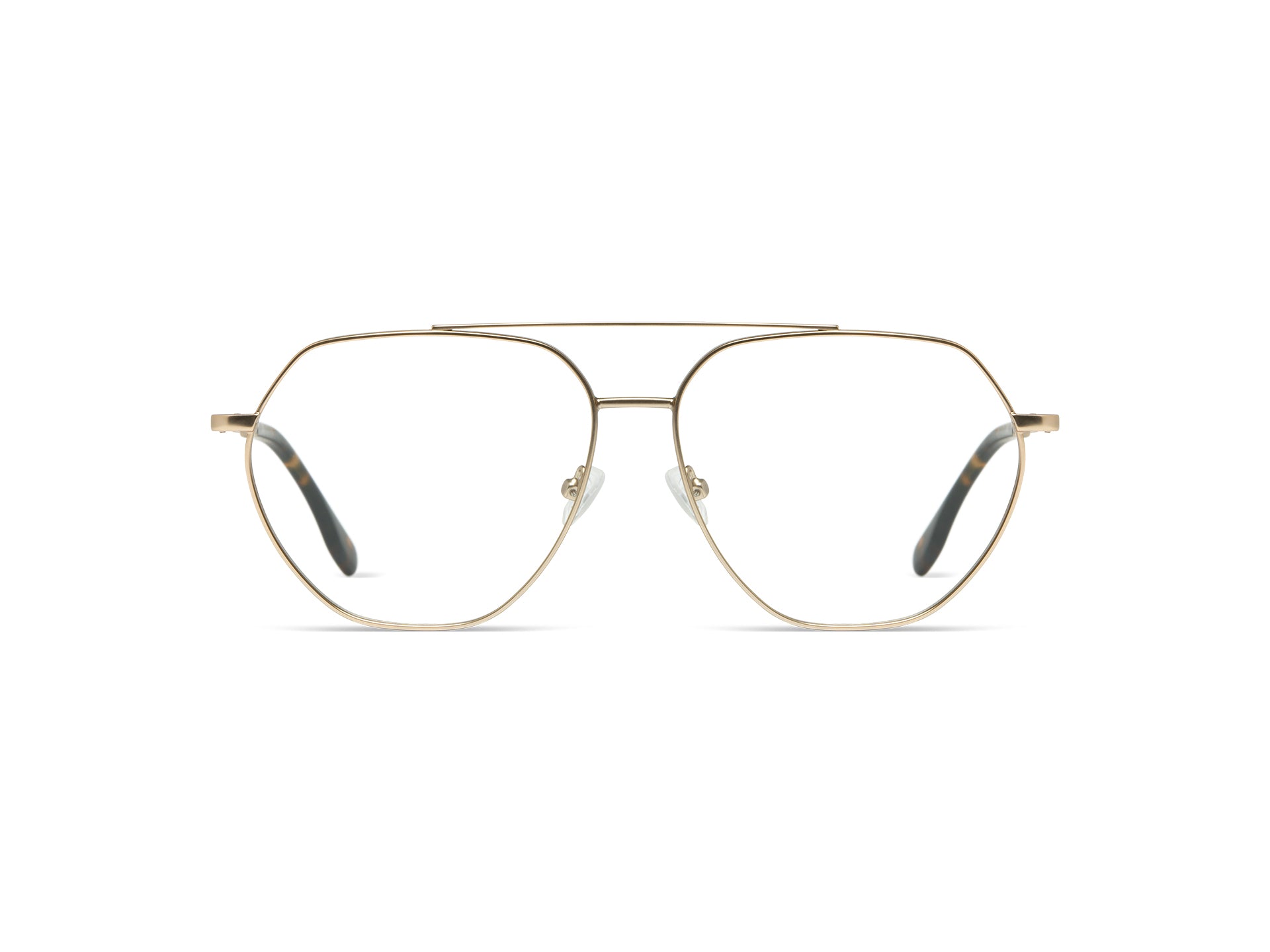 komono-marlowe-brille-white-gold-matte image 1