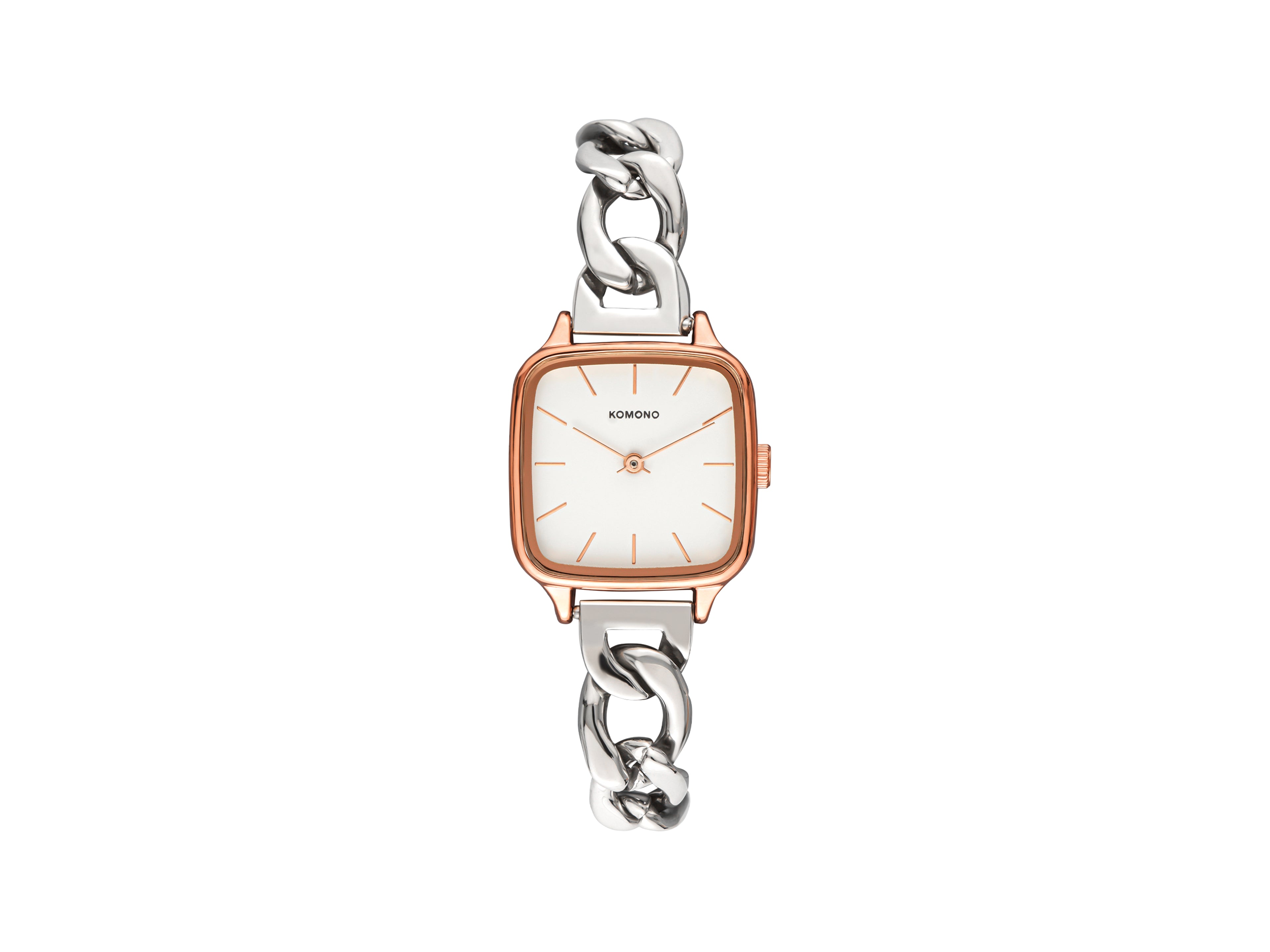 komono-kate-revolt-rose-gold-silver-mix-armbanduhr image 1