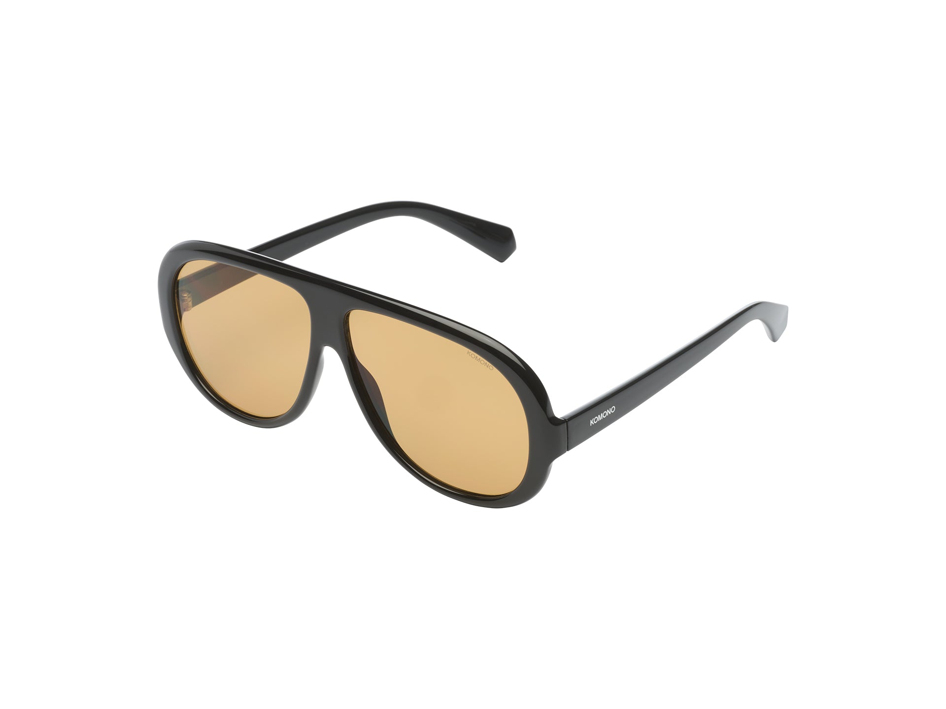 komono-tate-black-amber-sonnenbrille-pilotenform image 3