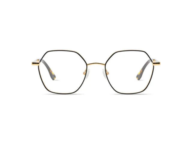 komono-nora-slims-gold-black-lesebrille-fassung image 1