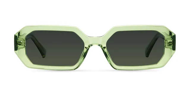 meller-esi-lime-olive-geometrische-sonnenbrille-mit-gr-nen-gl-sern image 1