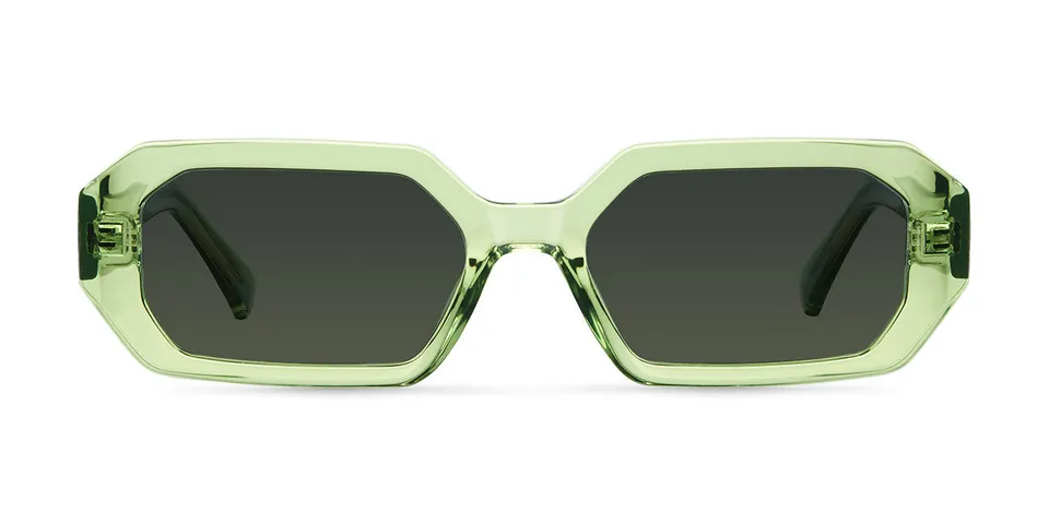 meller-esi-lime-olive-geometrische-sonnenbrille-mit-gr-nen-gl-sern image 1