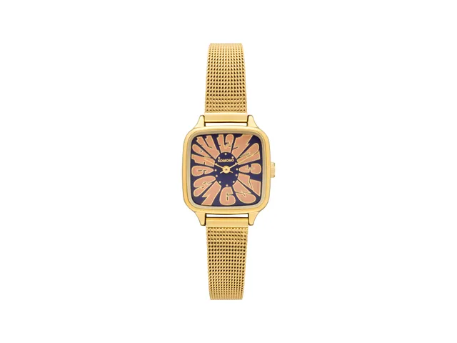 komono-kate-flower-royale-gold-blue-rose-armbanduhr image 1